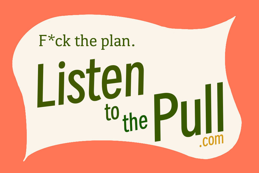 Sticker: F*ck the plan. Listen to the Pull .com